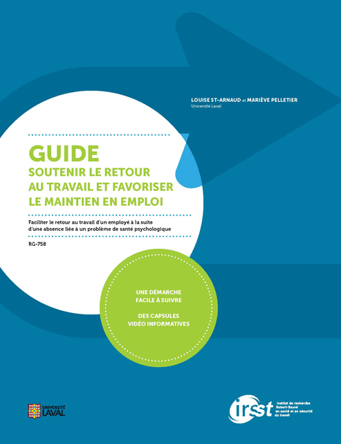 Démarche de soutien au retour au travail – IRSST