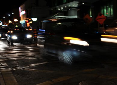 City by night (Blurred motion)