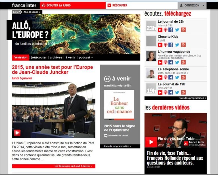 France Inter : Le bonheur en Europe