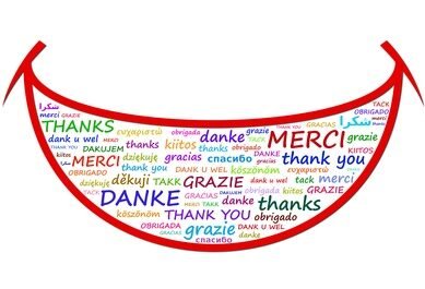 sourire et remerciements